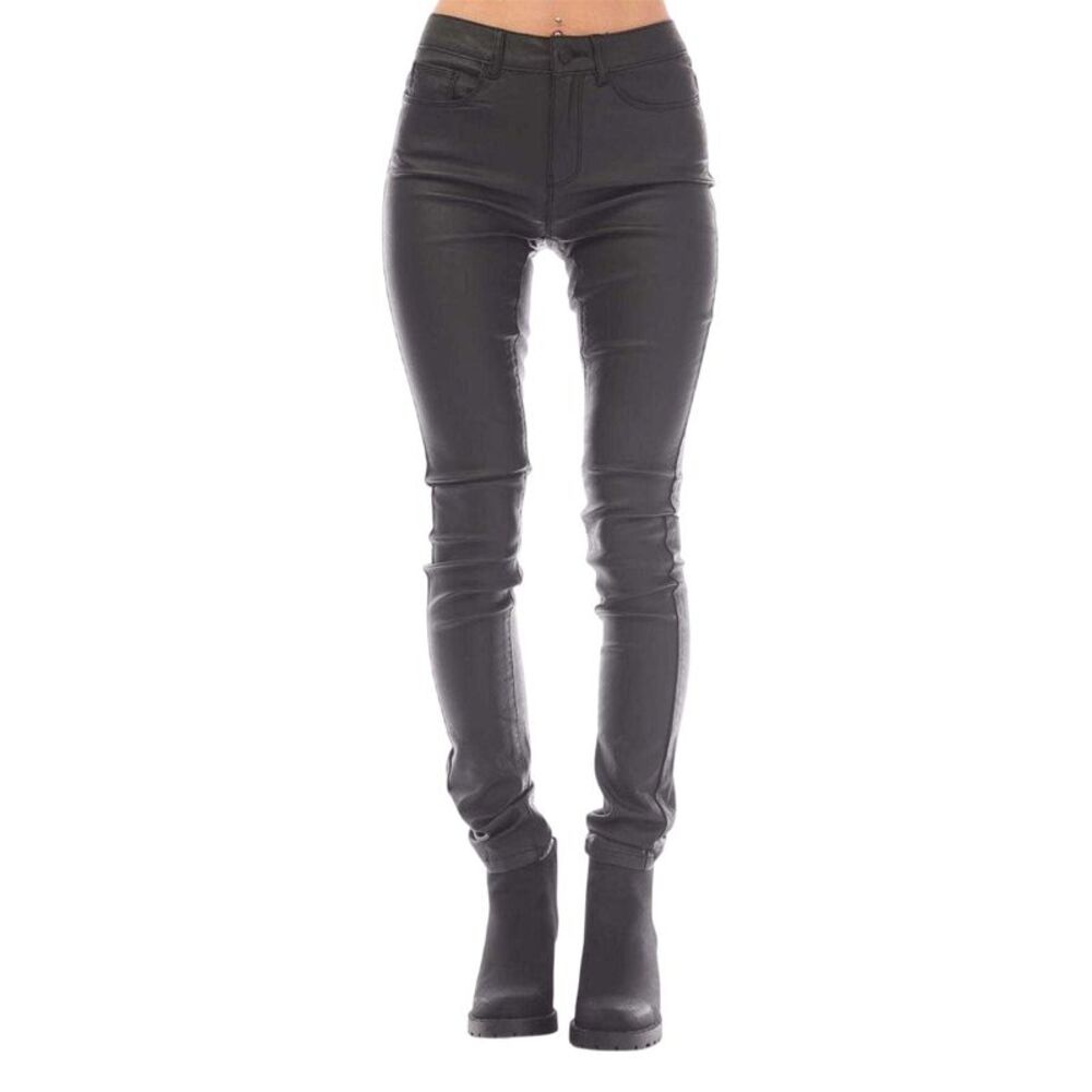 Only Womens/Ladies Anne K Faux Leather Pants / Black